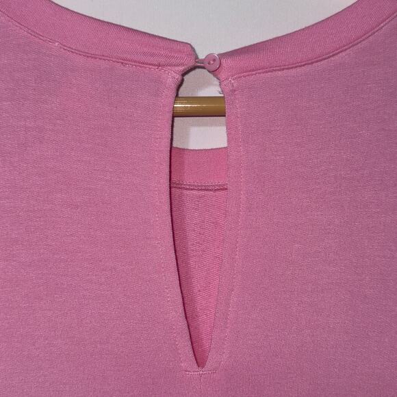 Daily ritual pink puffy sleeve short romper women’s size medium - Picture 6 of 9